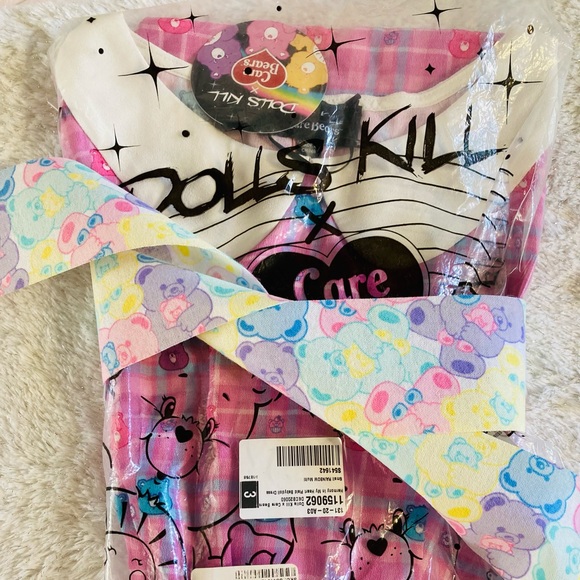 ✨ Care Bears x Dolls kill (((Baby Doll Dress))) - Picture 2 of 7